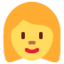 WOMAN emoji in Twitter's design style - Unicode 1F469