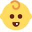 BABY emoji in Twitter's design style - Unicode 1F476