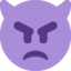 IMP emoji in Twitter's design style - Unicode 1F47F