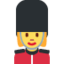 WOMAN GUARD emoji in Twitter's design style - Unicode 1F482-200D-2640-FE0F