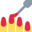 NAIL POLISH emoji in Twitter's design style - Unicode 1F485