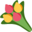 BOUQUET emoji in Twitter's design style - Unicode 1F490