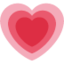 GROWING HEART emoji in Twitter's design style - Unicode 1F497