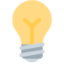 ELECTRIC LIGHT BULB emoji in Twitter's design style - Unicode 1F4A1