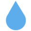 DROPLET emoji in Twitter's design style - Unicode 1F4A7