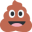 PILE OF POO emoji in Twitter's design style - Unicode 1F4A9