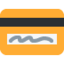 CREDIT CARD emoji in Twitter's design style - Unicode 1F4B3