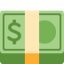 BANKNOTE WITH DOLLAR SIGN emoji in Twitter's design style - Unicode 1F4B5