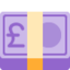 BANKNOTE WITH POUND SIGN emoji in Twitter's design style - Unicode 1F4B7