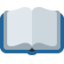 OPEN BOOK emoji in Twitter's design style - Unicode 1F4D6