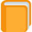 ORANGE BOOK emoji in Twitter's design style - Unicode 1F4D9