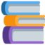 BOOKS emoji in Twitter's design style - Unicode 1F4DA