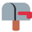 CLOSED MAILBOX WITH LOWERED FLAG emoji in Twitter's design style - Unicode 1F4EA