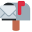 OPEN MAILBOX WITH RAISED FLAG emoji in Twitter's design style - Unicode 1F4EC