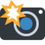 CAMERA WITH FLASH emoji in Twitter's design style - Unicode 1F4F8