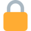 LOCK emoji in Twitter's design style - Unicode 1F512