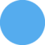 LARGE BLUE CIRCLE emoji in Twitter's design style - Unicode 1F535