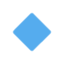 SMALL BLUE DIAMOND emoji in Twitter's design style - Unicode 1F539