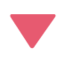 DOWN-POINTING RED TRIANGLE emoji in Twitter's design style - Unicode 1F53B