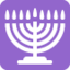 MENORAH WITH NINE BRANCHES emoji in Twitter's design style - Unicode 1F54E