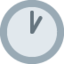 CLOCK FACE ONE OCLOCK emoji in Twitter's design style - Unicode 1F550