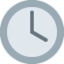 CLOCK FACE FOUR OCLOCK emoji in Twitter's design style - Unicode 1F553