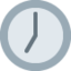 CLOCK FACE SEVEN OCLOCK emoji in Twitter's design style - Unicode 1F556