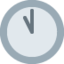 CLOCK FACE ELEVEN OCLOCK emoji in Twitter's design style - Unicode 1F55A