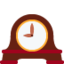 MANTELPIECE CLOCK emoji in Twitter's design style - Unicode 1F570-FE0F