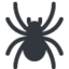 SPIDER emoji in Twitter's design style - Unicode 1F577-FE0F