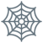 SPIDER WEB emoji in Twitter's design style - Unicode 1F578-FE0F