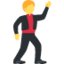 MAN DANCING emoji in Twitter's design style - Unicode 1F57A