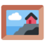 FRAMED PICTURE emoji in Twitter's design style - Unicode 1F5BC-FE0F