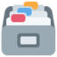 CARD FILE BOX emoji in Twitter's design style - Unicode 1F5C3-FE0F