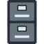 FILE CABINET emoji in Twitter's design style - Unicode 1F5C4-FE0F