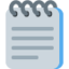 SPIRAL NOTEPAD emoji in Twitter's design style - Unicode 1F5D2-FE0F