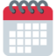 SPIRAL CALENDAR emoji in Twitter's design style - Unicode 1F5D3-FE0F