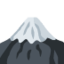 MOUNT FUJI emoji in Twitter's design style - Unicode 1F5FB