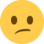 CONFUSED FACE emoji in Twitter's design style - Unicode 1F615