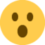 FACE WITH OPEN MOUTH emoji in Twitter's design style - Unicode 1F62E