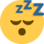 SLEEPING FACE emoji in Twitter's design style - Unicode 1F634