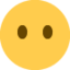 FACE WITHOUT MOUTH emoji in Twitter's design style - Unicode 1F636