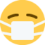 FACE WITH MEDICAL MASK emoji in Twitter's design style - Unicode 1F637