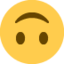 UPSIDE-DOWN FACE emoji in Twitter's design style - Unicode 1F643