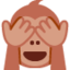 SEE-NO-EVIL MONKEY emoji in Twitter's design style - Unicode 1F648