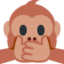 SPEAK-NO-EVIL MONKEY emoji in Twitter's design style - Unicode 1F64A