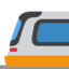 LIGHT RAIL emoji in Twitter's design style - Unicode 1F688