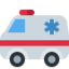 AMBULANCE emoji in Twitter's design style - Unicode 1F691