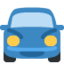 ONCOMING AUTOMOBILE emoji in Twitter's design style - Unicode 1F698