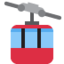 AERIAL TRAMWAY emoji in Twitter's design style - Unicode 1F6A1